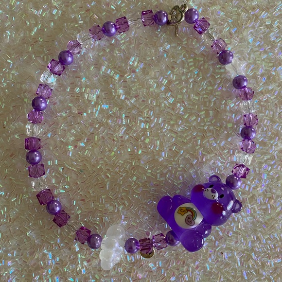 Glow in the dark care bear necklace. - Picture 2 of 3